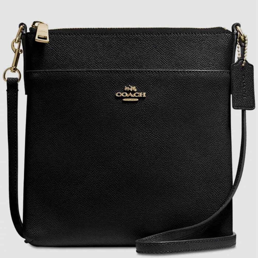 NEW Coach Kitt Messenger Black Crossbody Bag